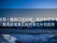 读爱一番做口径对拍：核对标题是不是先给答案后再把单位补到图旁