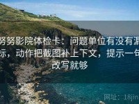 努努影院体检卡：问题单位有没有漏标，动作把截图补上下文，提示一句改写就够
